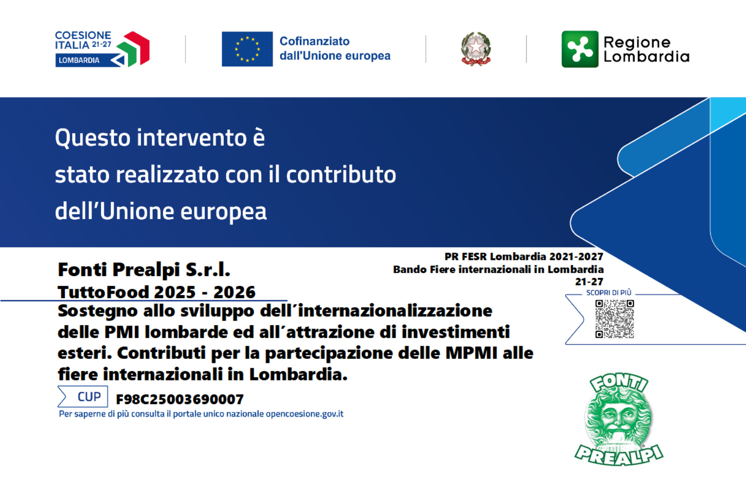 Obblighi informativi erogazioni pubbliche - Fonti Prealpi